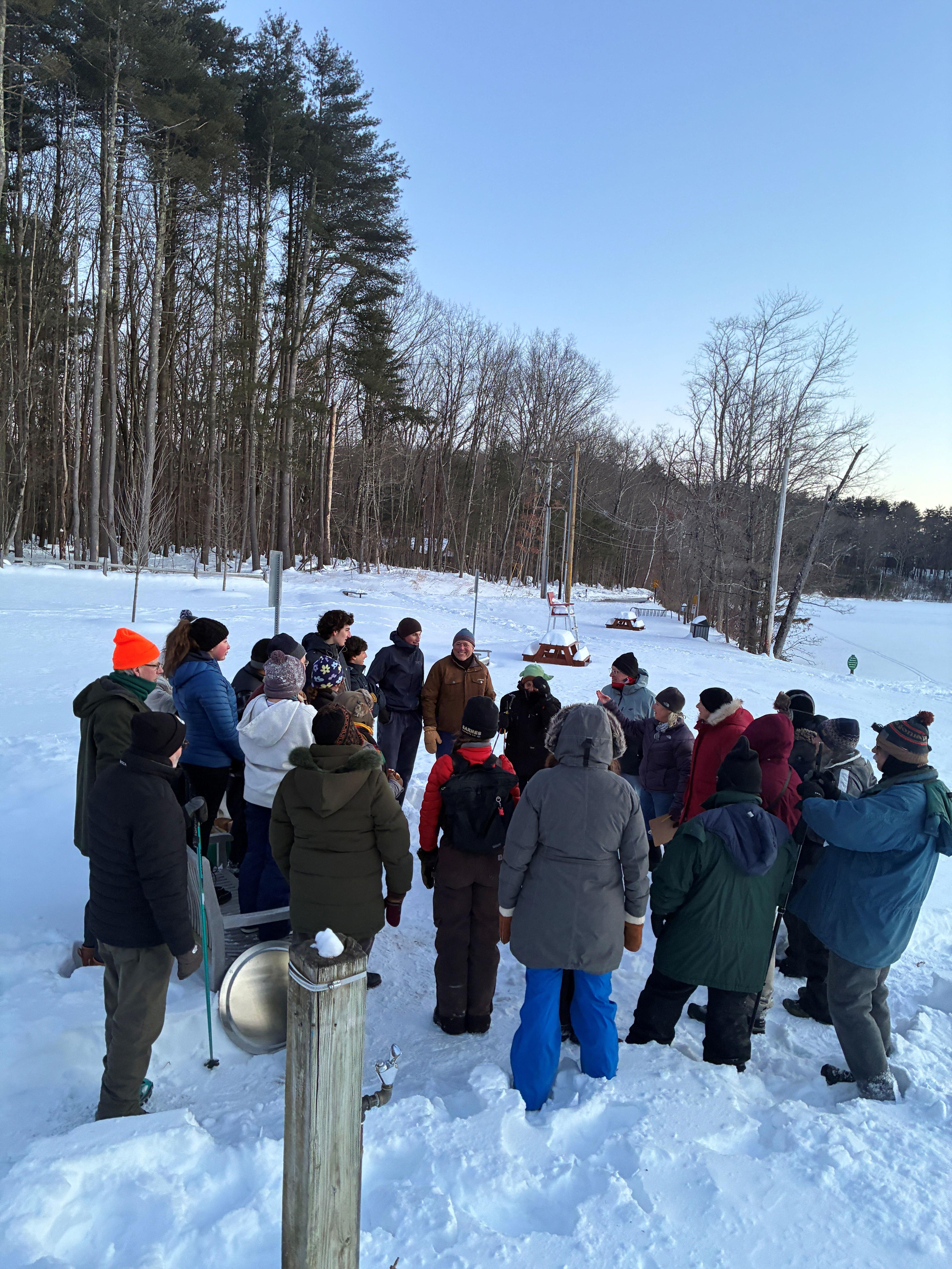 On January 31st More than 35 folks Braved the Cold to Enjoy the Snow Moon!